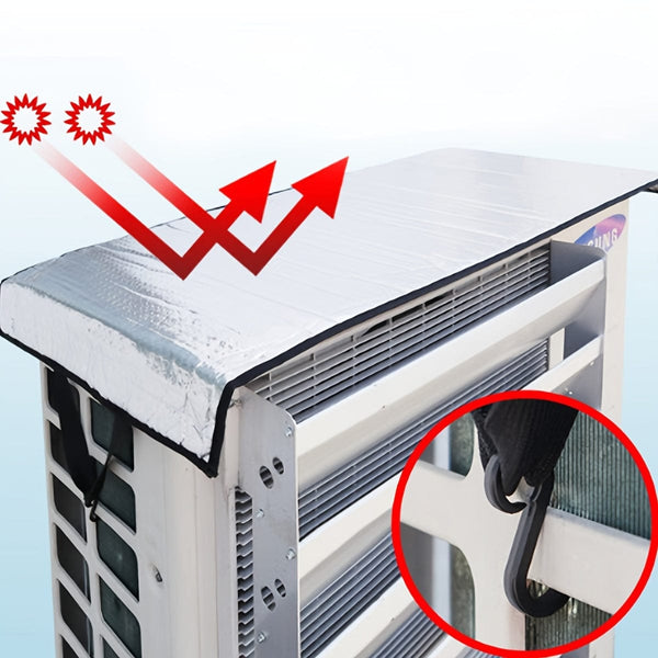 Planet Gates 1pc 1pc Air Conditioner Umbrella 2 Layers Aluminum Air Conditioner Outside Thermal Cover The Minimal Contrast Restraint Air Conditioner Home Outside Cover Air Conditioner Protector