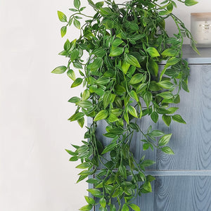 Planet Gates 1pc 1pc Artificial Hanging Plants, Fake Hanging Plant Fake Potted Greenery Plants Faux Eucalyptus Vine, Pothos Ivy Pea Pods For Home Wall Shelf Patio Garden Indoor Outdoor Decor, Spring Summer Decor