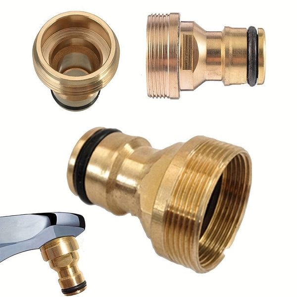 Planet Gates 1pc 1pc Brass Male Quick Connector Adaptor Garden Water Hose Pipe Tap Connector Plumbing Fixtures