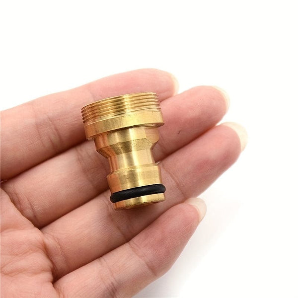 Planet Gates 1pc 1pc Brass Male Quick Connector Adaptor Garden Water Hose Pipe Tap Connector Plumbing Fixtures