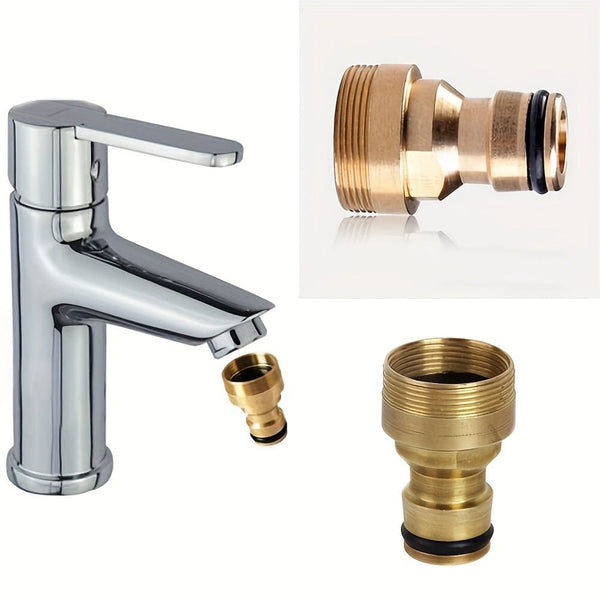 Planet Gates 1pc 1pc Brass Male Quick Connector Adaptor Garden Water Hose Pipe Tap Connector Plumbing Fixtures