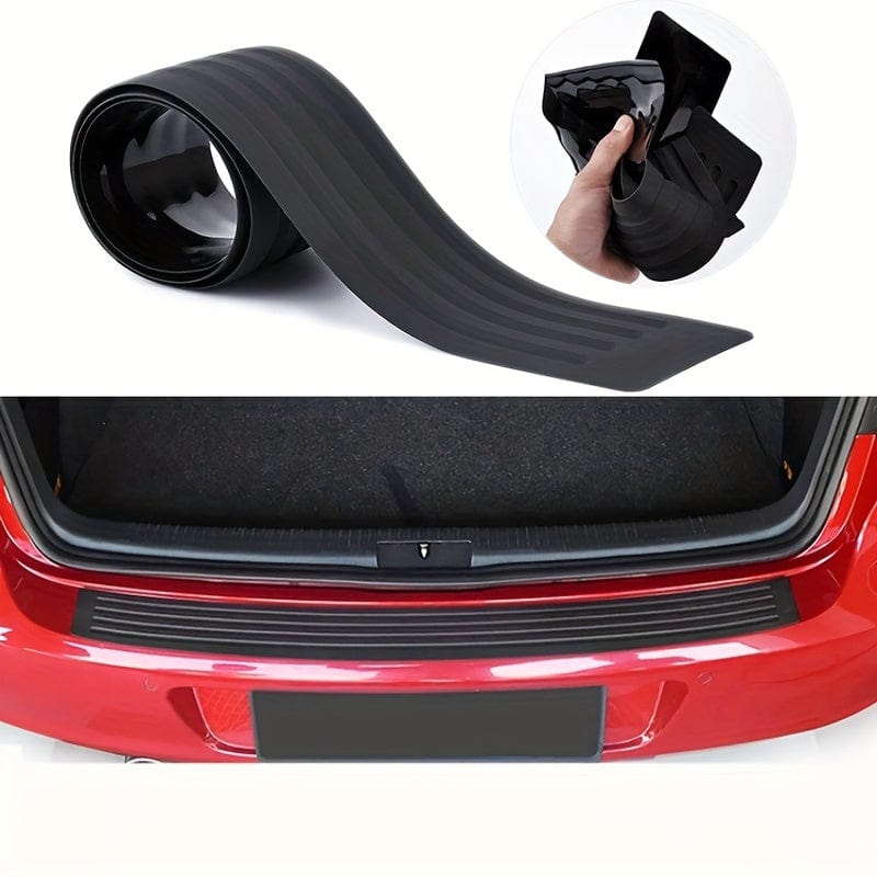 Planet Gates 1pc 1pc Car Rear Guard Decorative Rubber Strip, Trunk Bumper Guard Protective Strip, Anti-collision And Anti Friction Rear Door Sill