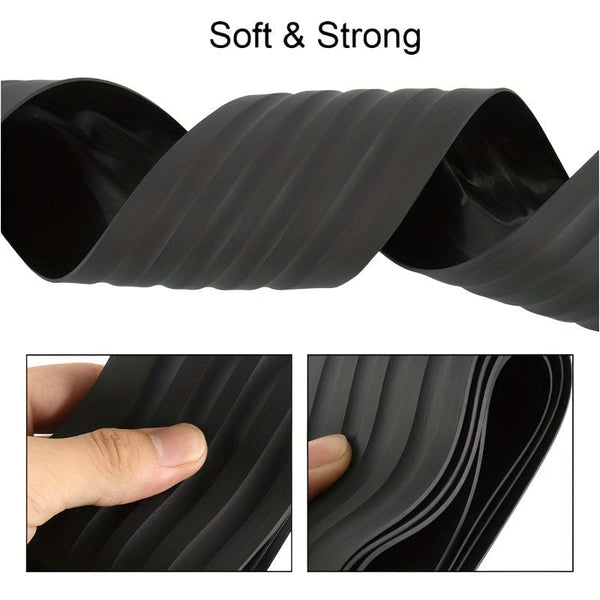 Planet Gates 1pc 1pc Car Rear Guard Decorative Rubber Strip, Trunk Bumper Guard Protective Strip, Anti-collision And Anti Friction Rear Door Sill