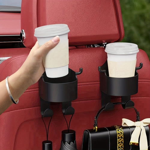 Planet Gates 1pc 1pc Car Seat Back Hanging Cup Holder, Keep Your Drinks Handy & Secure In Your Car, Car Hooks With Phone Holder