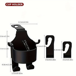 Planet Gates 1pc 1pc Car Seat Back Hanging Cup Holder, Keep Your Drinks Handy & Secure In Your Car, Car Hooks With Phone Holder