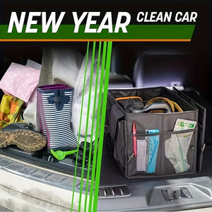 Planet Gates 1pc 1pc Car Trunk Storage Box, Car Organizer Box, Oxford Cloth Folding Car Storage Box