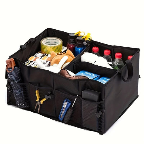 Planet Gates 1pc 1pc Car Trunk Storage Box, Car Organizer Box, Oxford Cloth Folding Car Storage Box