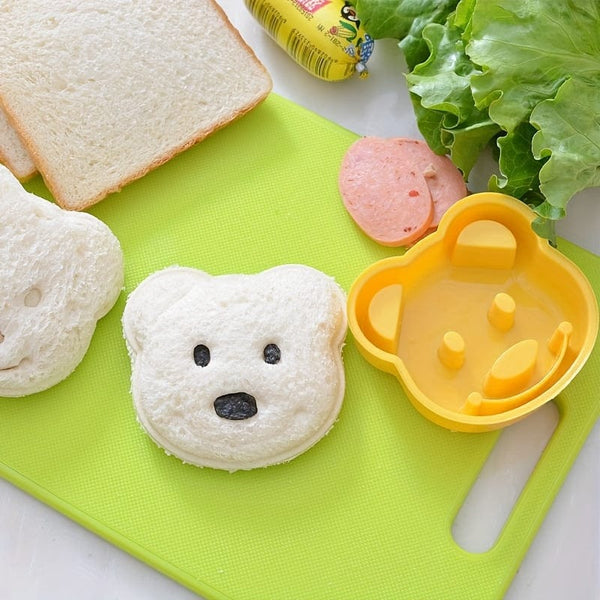 Planet Gates 1pc 1pc, Cartoon Bear Sandwich Cutter And Sealer, Non-Stick Cookie Cutter, Candy Mold, Biscuit Molds, Chocolate Cutters, Breakfast Making Molds, Baking Tools, Kitchen Gadgets, Kitchen Accessories, Home Kitchen Items