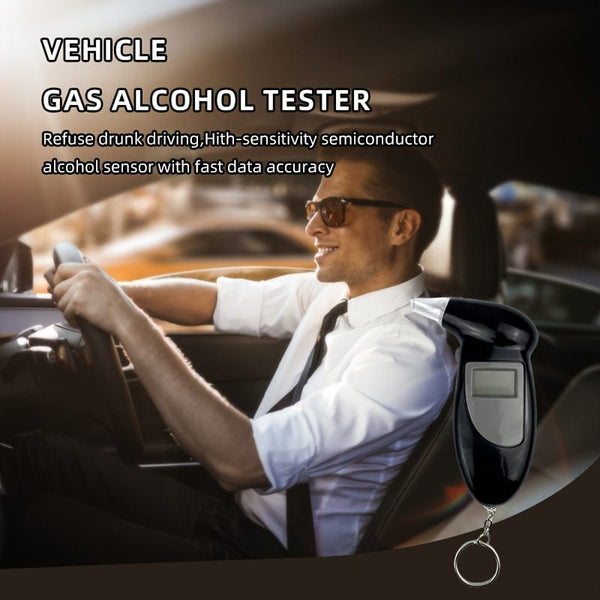 Planet Gates 1pc 1pc Digital Breathing Professional Alcohol Breathing Tester, Measurement High Precision Respiratory Car Driving Detector (Battery Not Included)