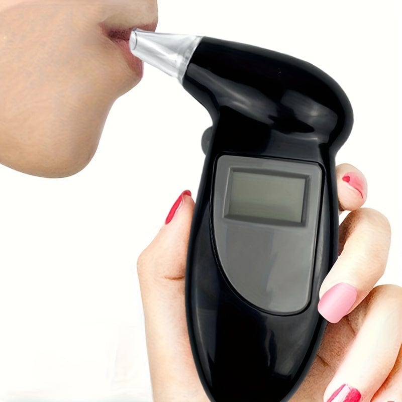 Planet Gates 1pc 1pc Digital Breathing Professional Alcohol Breathing Tester, Measurement High Precision Respiratory Car Driving Detector (Battery Not Included)