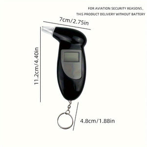 Planet Gates 1pc 1pc Digital Breathing Professional Alcohol Breathing Tester, Measurement High Precision Respiratory Car Driving Detector (Battery Not Included)