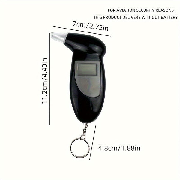 Planet Gates 1pc 1pc Digital Breathing Professional Alcohol Breathing Tester, Measurement High Precision Respiratory Car Driving Detector (Battery Not Included)
