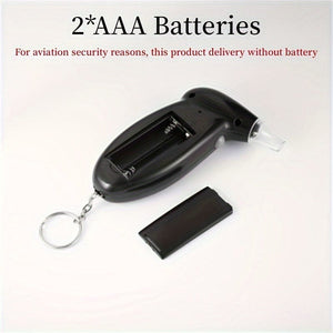 Planet Gates 1pc 1pc Digital Breathing Professional Alcohol Breathing Tester, Measurement High Precision Respiratory Car Driving Detector (Battery Not Included)