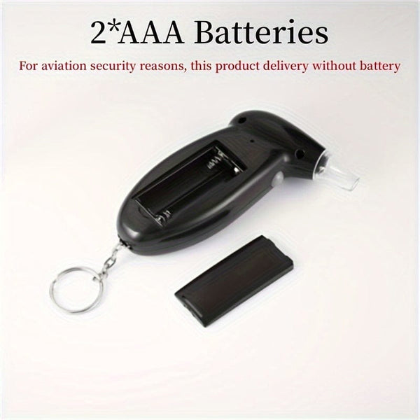 Planet Gates 1pc 1pc Digital Breathing Professional Alcohol Breathing Tester, Measurement High Precision Respiratory Car Driving Detector (Battery Not Included)