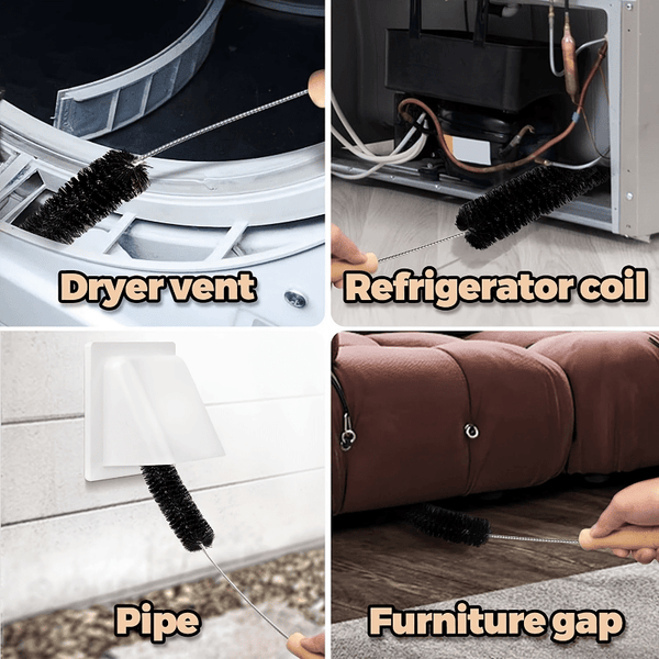 Planet Gates 1pc 1pc Dryer Vent Cleaner Kit Dryer Lint Brush Vent Trap Cleaner Long Flexible Radiator Cleaning Brush Refrigerator Coil Brush Dryer Duct Brush Washing Machine Cleaning Brush Cleaning Supplies