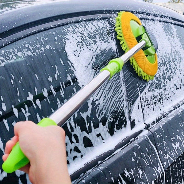 Planet Gates 1pc 1pc Extendable Car Wash Mop, Long Handle Chenille Car Cleaning Brush, Car Care Product, Wash Brush Car Cleaning Tool, Green