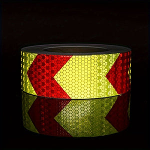 Planet Gates 1pc 1pc Industrial Marking Arrow Reflective Tape Heavy Duty Hazard Caution Warning Safety Adhesive Reflective Tape