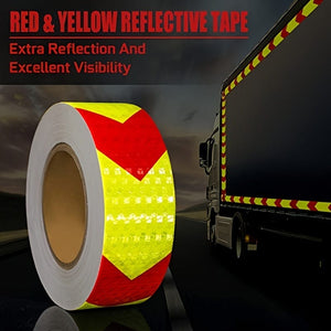 Planet Gates 1pc 1pc Industrial Marking Arrow Reflective Tape Heavy Duty Hazard Caution Warning Safety Adhesive Reflective Tape