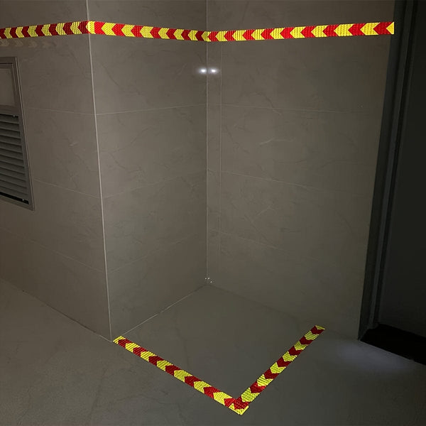 Planet Gates 1pc 1pc Industrial Marking Arrow Reflective Tape Heavy Duty Hazard Caution Warning Safety Adhesive Reflective Tape