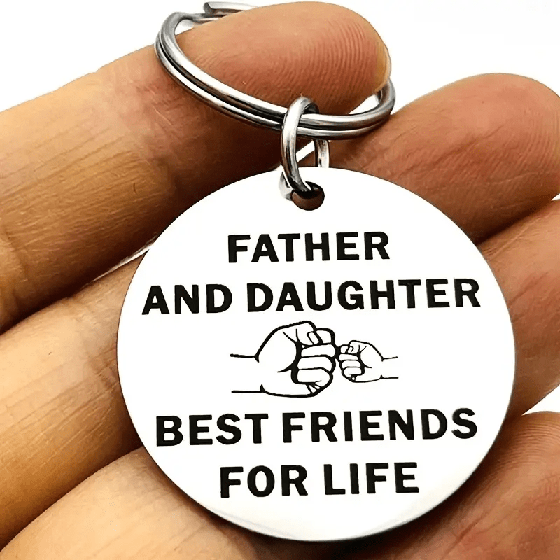 Planet Gates 1pc 1pc Matching Father And Daughter Keyring Father's Day Gifts Birthday Christmas Gift For Dad