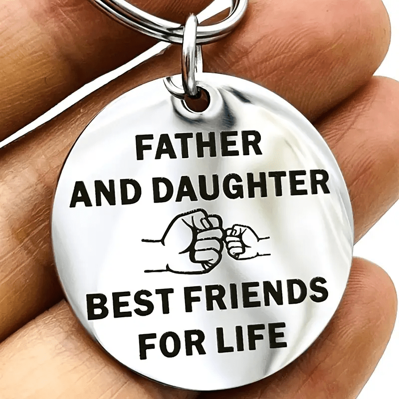 Planet Gates 1pc 1pc Matching Father And Daughter Keyring Father's Day Gifts Birthday Christmas Gift For Dad