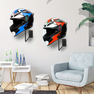 Planet Gates 1pc 1pc Motorcycle Helmet Hat Holder Hook Jacket Rack Hanger Display Metal Wall Mounted