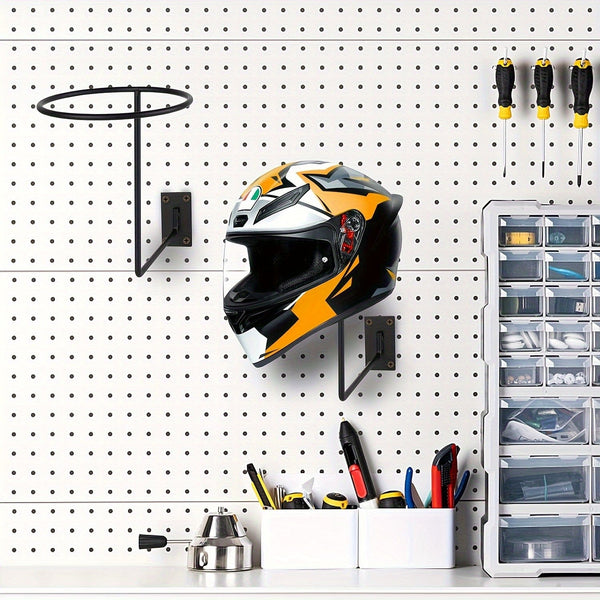 Planet Gates 1pc 1pc Motorcycle Helmet Hat Holder Hook Jacket Rack Hanger Display Metal Wall Mounted