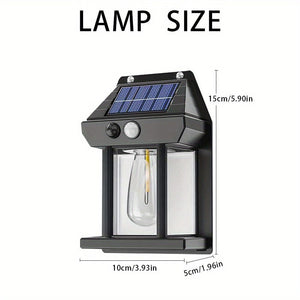 Planet Gates 1pc 1pc New Solar Tungsten Filament Lamp, Outdoor Waterproof Smart Induction Wall Lamp, Courtyard Garden Villa Lighting Night Light