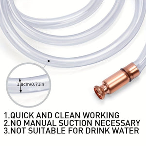 Planet Gates 1pc 1pc Oil Suction Pump, Copper Siphon Refueling Pipe, Manual Oil Delivery Pipe, Truck Urea Diversion Pump, Water Suction Pump