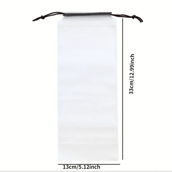 Planet Gates 1pc 1pc Plastic Bag Matte Translucent Umbrella Storage Bag Reusable Portable Umbrella Drawstring Storage Cover Home Storage Organizer