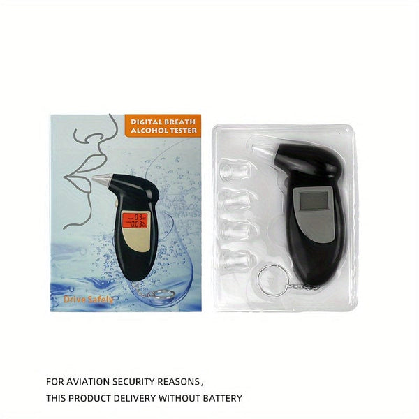 Planet Gates 1pc 1pc Portable Digital Breathing Alcohol Tester To Accurately Test The Alcohol Content In Your Blood ( No Battery Included )