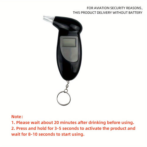 Planet Gates 1pc 1pc Portable Digital Breathing Alcohol Tester To Accurately Test The Alcohol Content In Your Blood ( No Battery Included )