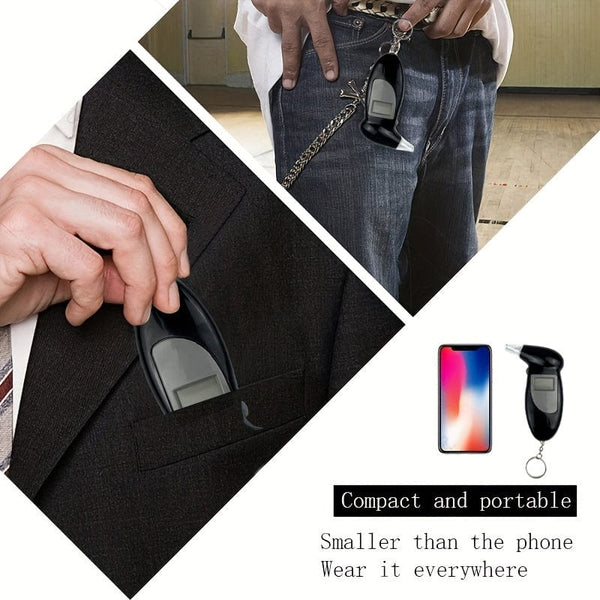 Planet Gates 1pc 1pc Portable Digital Breathing Alcohol Tester To Accurately Test The Alcohol Content In Your Blood ( No Battery Included )