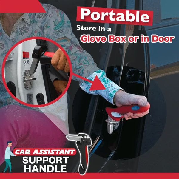 Planet Gates 1pc 1pc Portable Vehicle Support Grab Bar - Emergency Escape Tool, Equipped With Window Breaker, Seat Belt Cutter, LED Flashlight