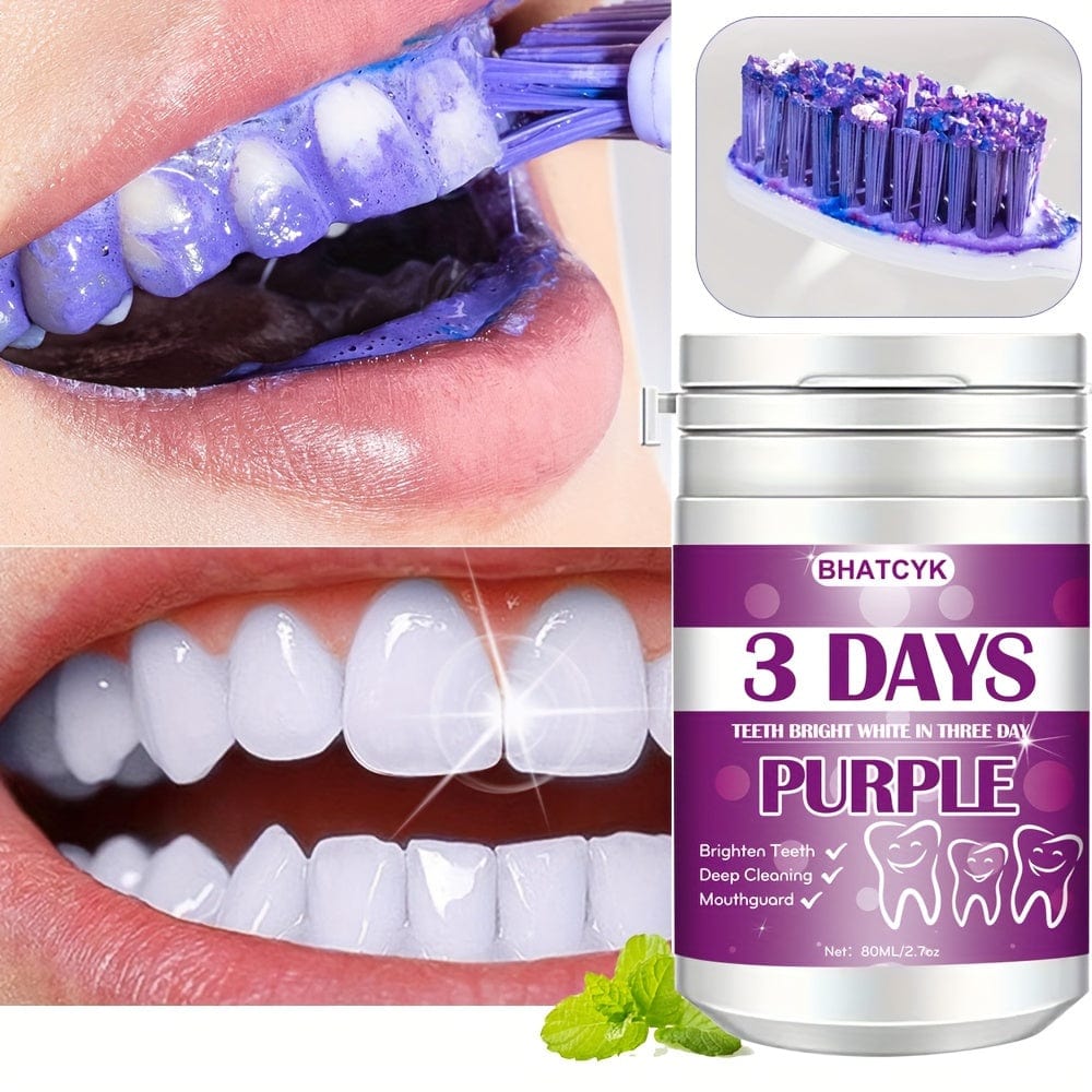 Planet Gates 1pc 1pc Purple Teeth cleaning Powder, Teeth Polishing Tooth Deep CleaningPowder, Tooth Cleaning Powder For Daily Life