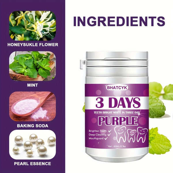 Planet Gates 1pc 1pc Purple Teeth cleaning Powder, Teeth Polishing Tooth Deep CleaningPowder, Tooth Cleaning Powder For Daily Life