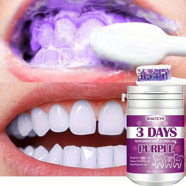 Planet Gates 1pc 1pc Purple Teeth cleaning Powder, Teeth Polishing Tooth Deep CleaningPowder, Tooth Cleaning Powder For Daily Life