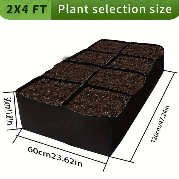 Planet Gates 1pc 1pc Raised Garden Bed, Rectangle Breathable Planting Container Grow Bag, Fabric Planter Pot For Plants, Vegetables, Flowers
