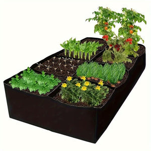 Planet Gates 1pc 1pc Raised Garden Bed, Rectangle Breathable Planting Container Grow Bag, Fabric Planter Pot For Plants, Vegetables, Flowers