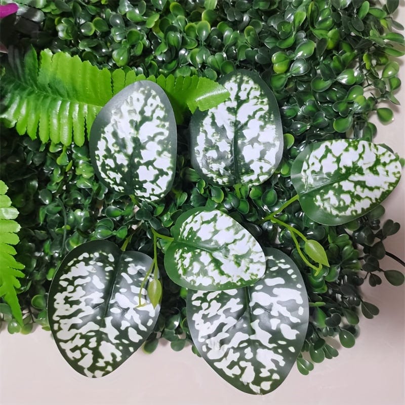 1pc Simulated Plant Wall Decoration Artificial Leaf Garden Fence Screening Privacy Hedging Wall, Garden Courtyard Fence Decoration 40cm*60cm