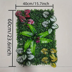 Planet Gates 1pc 1pc Simulated Plant Wall Decoration Artificial Leaf Garden Fence Screening Privacy Hedging Wall, Garden Courtyard Fence Decoration 40cm*60cm