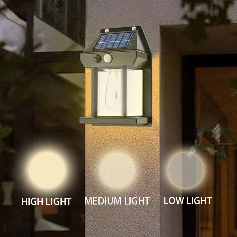Planet Gates 1pc 1pc Solar LED Lights, Decorative Courtyard Yard Balcony Fence 3 Modes, Outdoor Vintage Bulbs, Waterproof Motion Sensor Wall Lamp