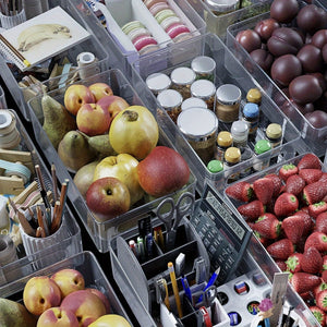 Planet Gates 1pc 1pc Stackable Refrigerator Organizer Box Transparent Kitchen Organizer Container For Pantry Cabinet Shelf Drawer Fridge Food Safe Snack Fruit Vegetable And Beverage Box