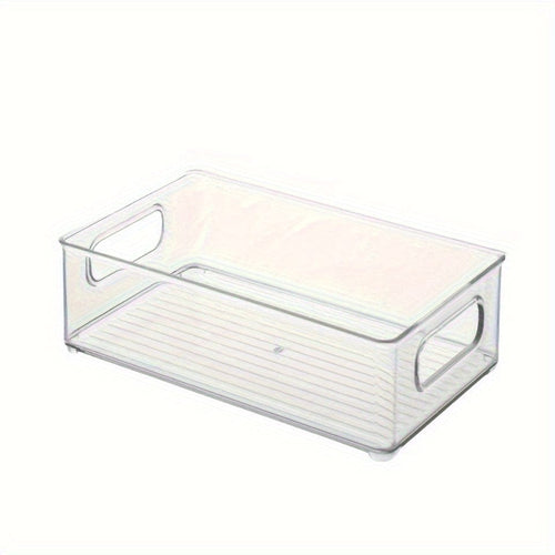 Planet Gates 1pc 1pc Stackable Refrigerator Organizer Box Transparent Kitchen Organizer Container For Pantry Cabinet Shelf Drawer Fridge Food Safe Snack Fruit Vegetable And Beverage Box