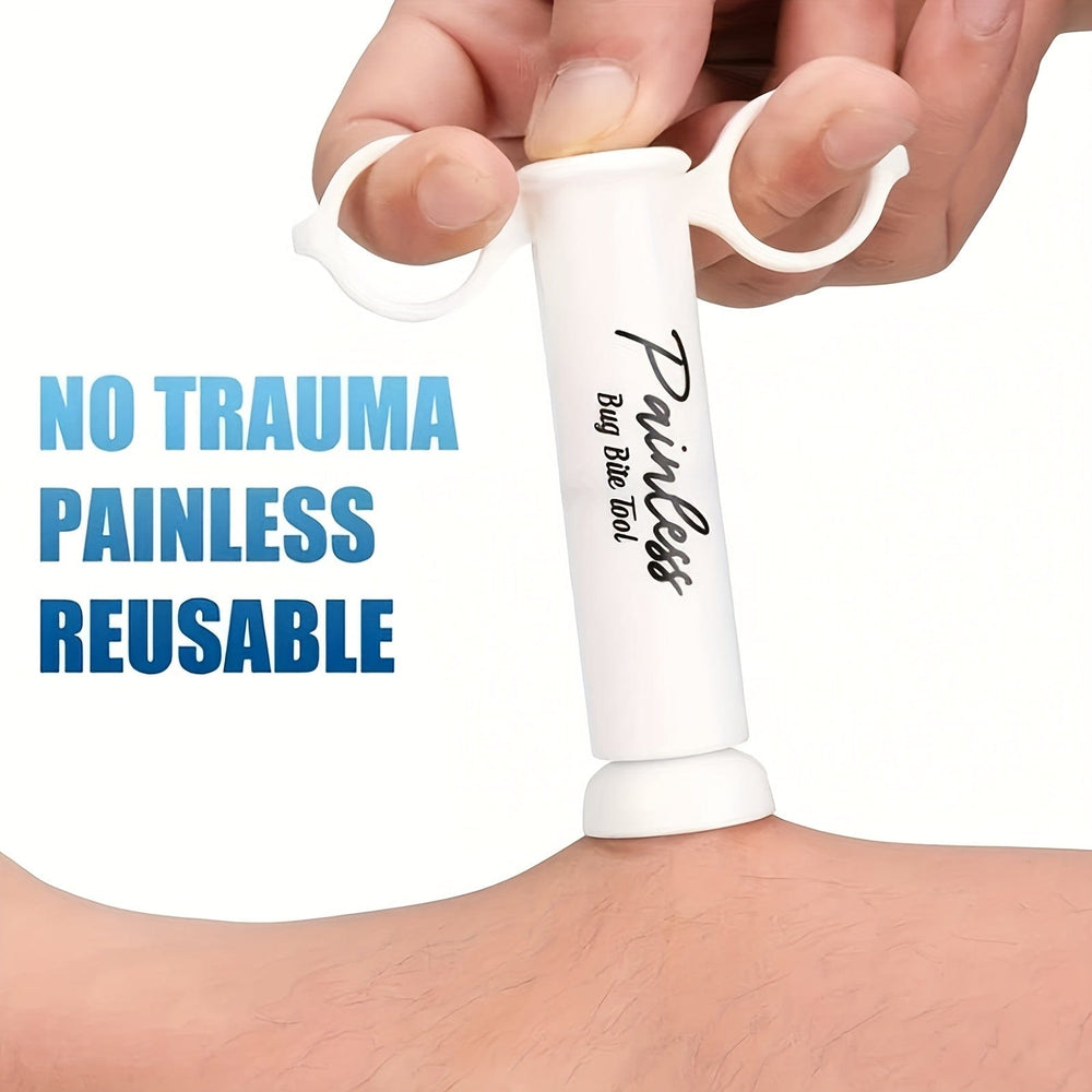 Planet Gates 1pc 1pc, Suction Tool, Poison Remover, Bug Bites And Bee/Wasp Stings, Natural Insect Bite Relief, Chemical Free, Indoor Insect Traps For Garden Indoor House Kitchen Plants Pest Control Supplies (White/Single)