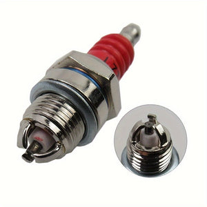 Planet Gates 1pc 1pc Three-Sided Pole Spark Plug, L7T 2 Stroke Electrode Gasoline Chainsaw Brush Cutter Engine Replace Accessories Grass Trimmer Parts Spare Parts For Gasoline Chainsaw And Brush Cutter