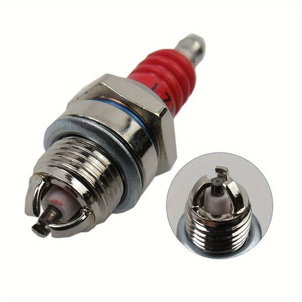 Planet Gates 1pc 1pc Three-Sided Pole Spark Plug, L7T 2 Stroke Electrode Gasoline Chainsaw Brush Cutter Engine Replace Accessories Grass Trimmer Parts Spare Parts For Gasoline Chainsaw And Brush Cutter