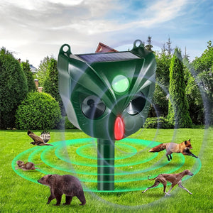 Planet Gates 1pc 1pc, Ultrasonic Cat Deterrent For Gardens Solar Cat Repellent Fox Scarers Waterproof Animal Repeller With 5 Modes Flashing Lights Motion Detection Sensor For Outdoor Dog Squirrel Raccoon Skunk Rabbit Rodent.