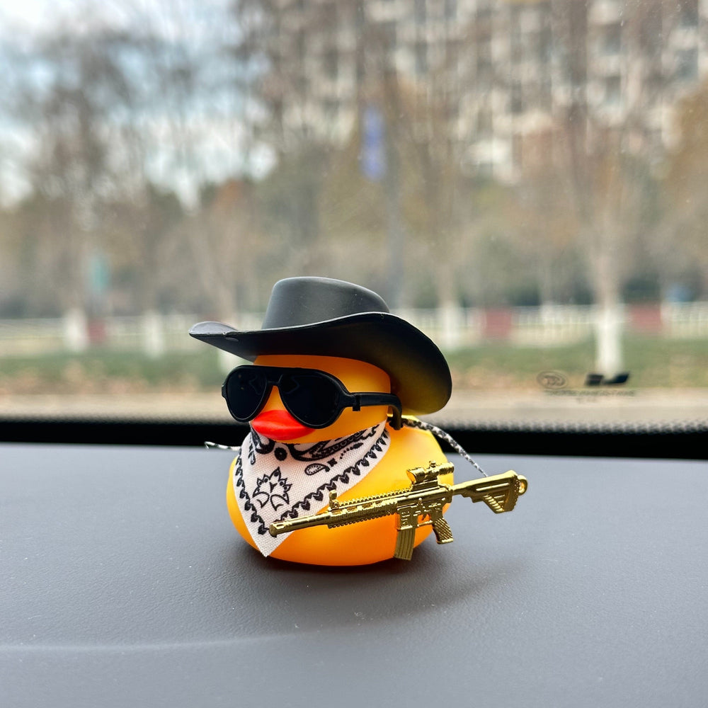 Planet Gates 1pc 1pc Western Cowboy Duck Design Car Dashboard Deceoration, Car Interior Decoration Accessories