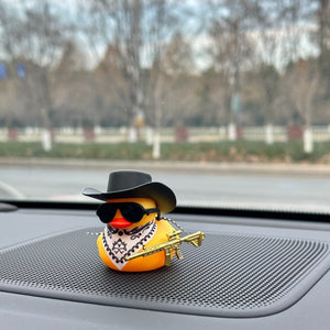 Planet Gates 1pc 1pc Western Cowboy Duck Design Car Dashboard Deceoration, Car Interior Decoration Accessories